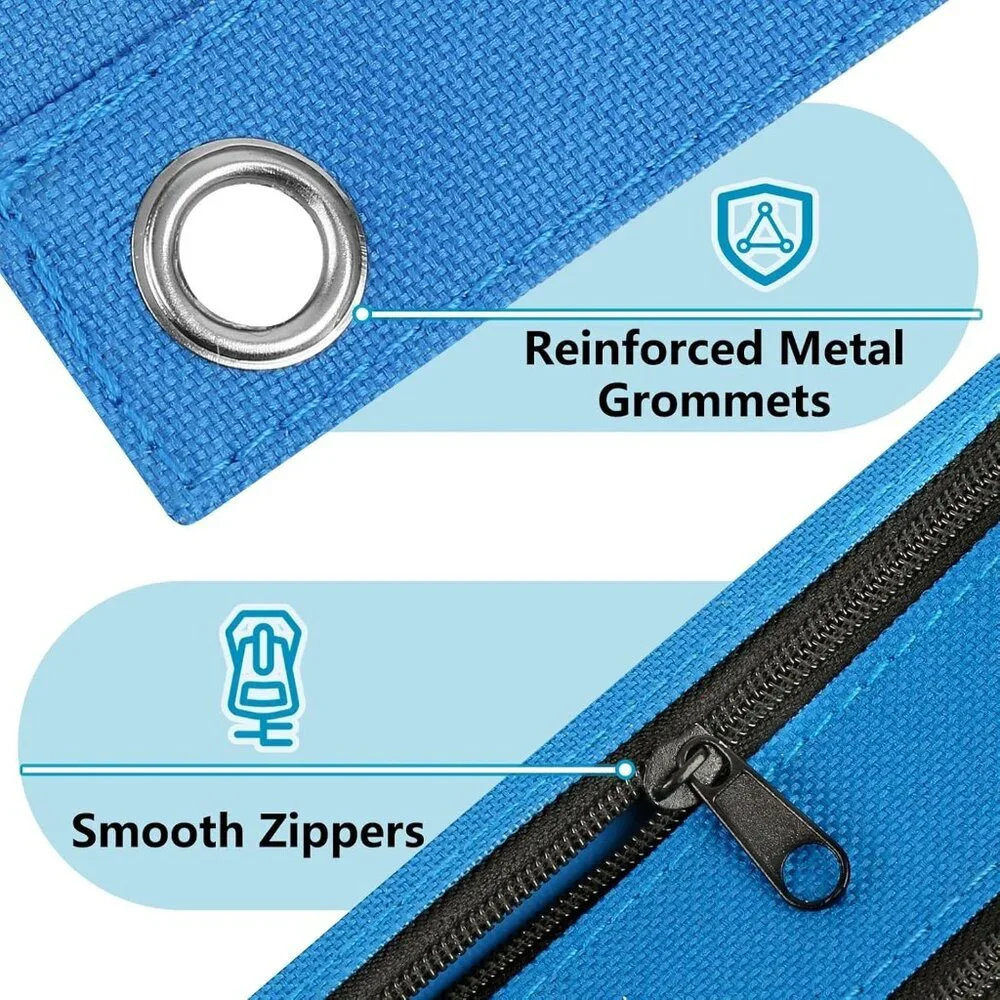 Pencil Pouch for 3 Ring Binder, Clear Pencil Case Bag with Smooth Zipper, Pen Or